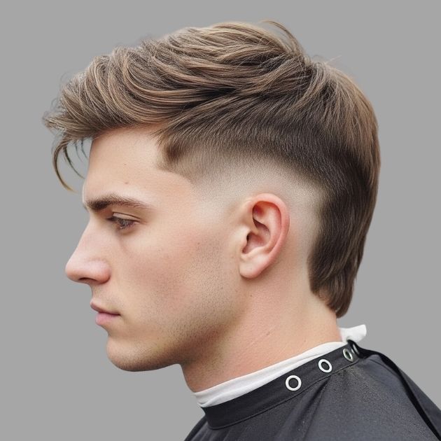 Burst Low Taper Fade Mullet