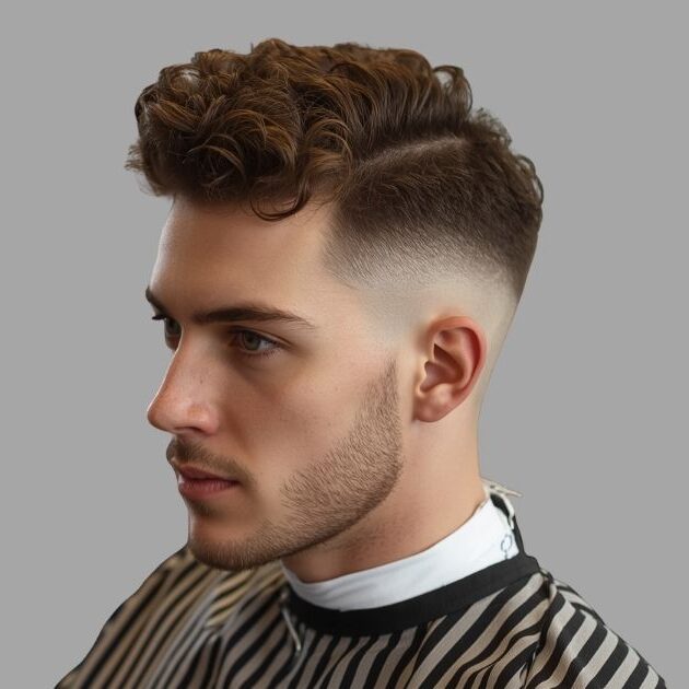 Curly Mullet Taper