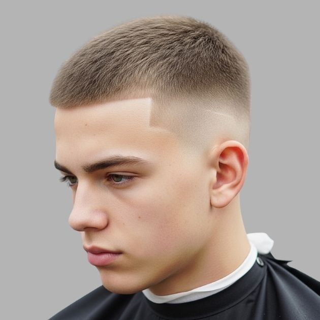 High and Tight Fade Buzz Cut
