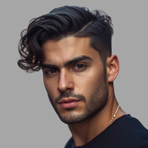 Low Drop Fade Curly  Men