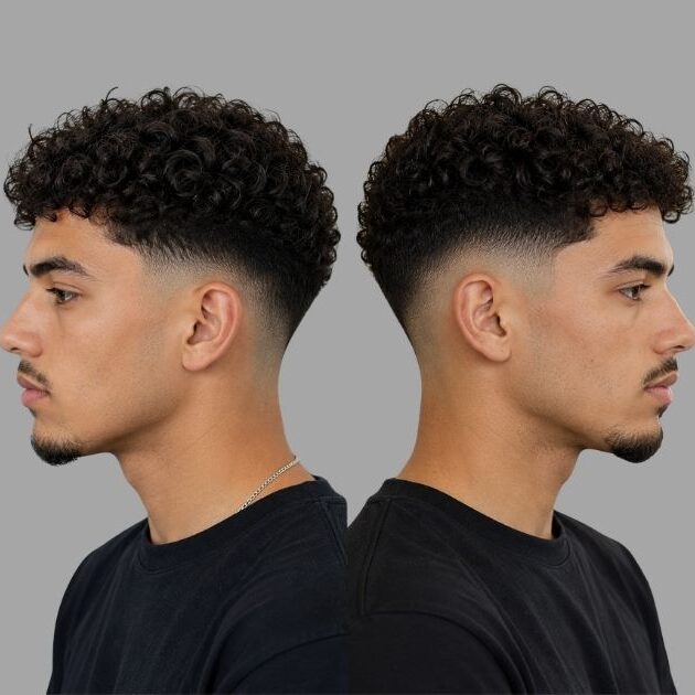 Low Fade vs Mid Fade Curly Hair