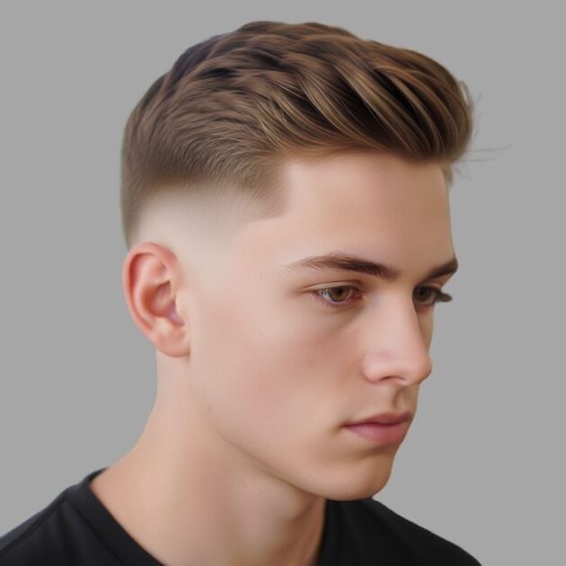 Low Mid Taper Fade Short Hair