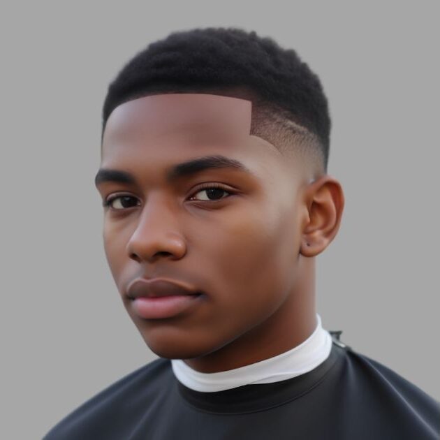 Low Taper Fade Black Male Short Hair