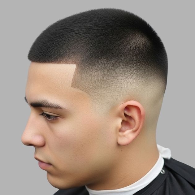 Low Taper Fade Buzz Cut 