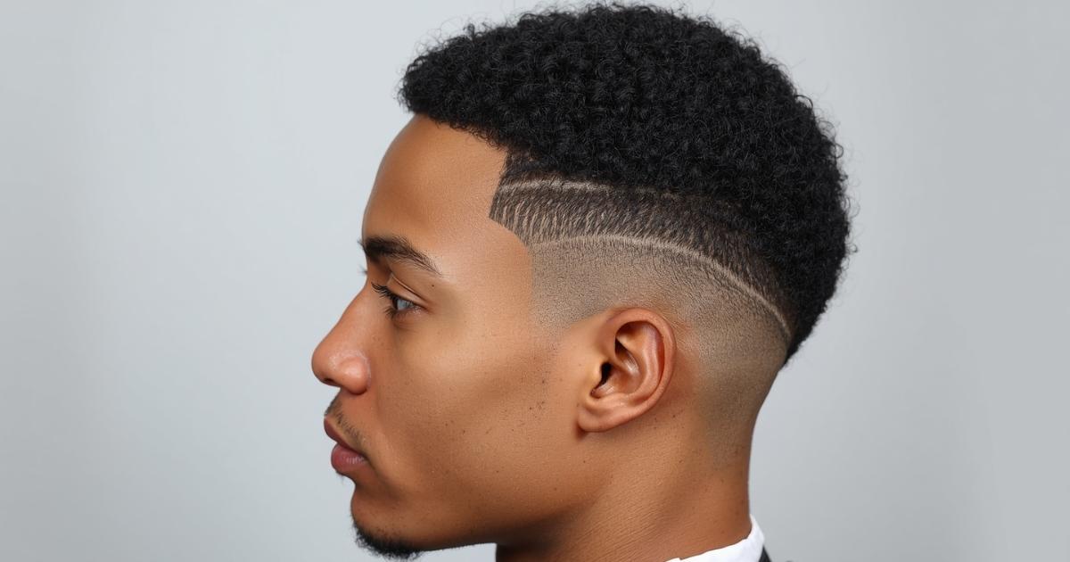 Low Taper Fade Curly Hair