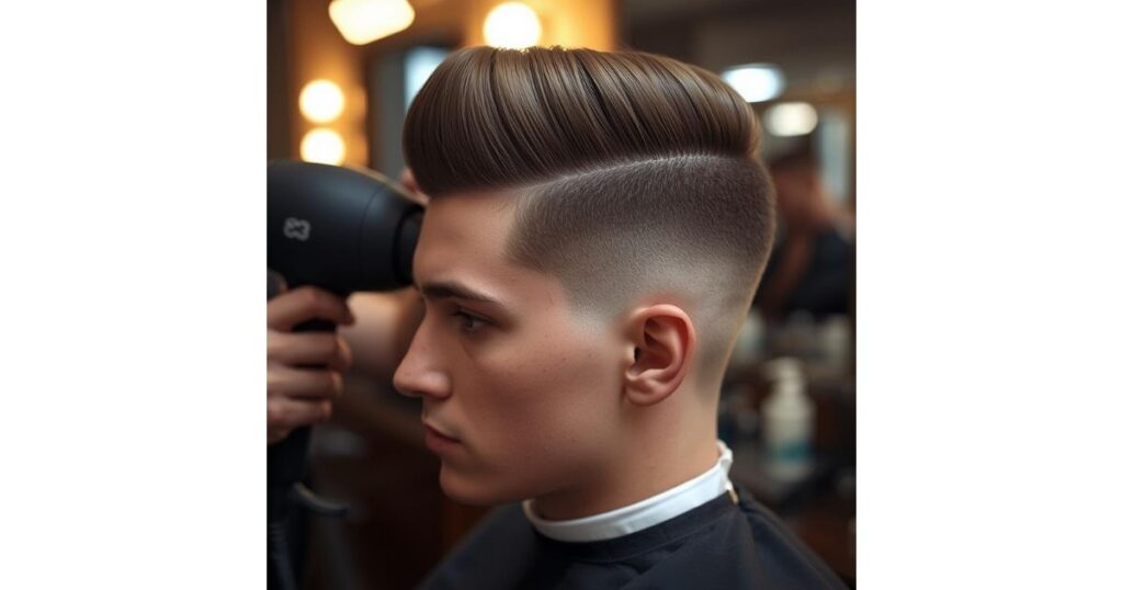 Low Taper Fade Fluffy Hair
