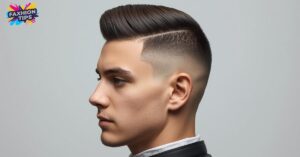 Low Taper Fade Middle Part