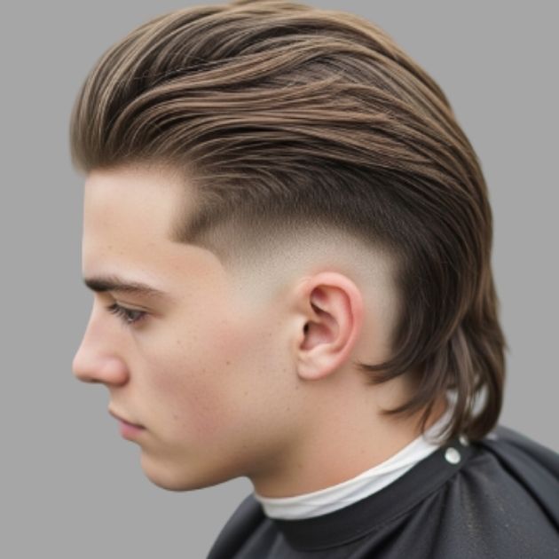 Low Taper Fade Mullet