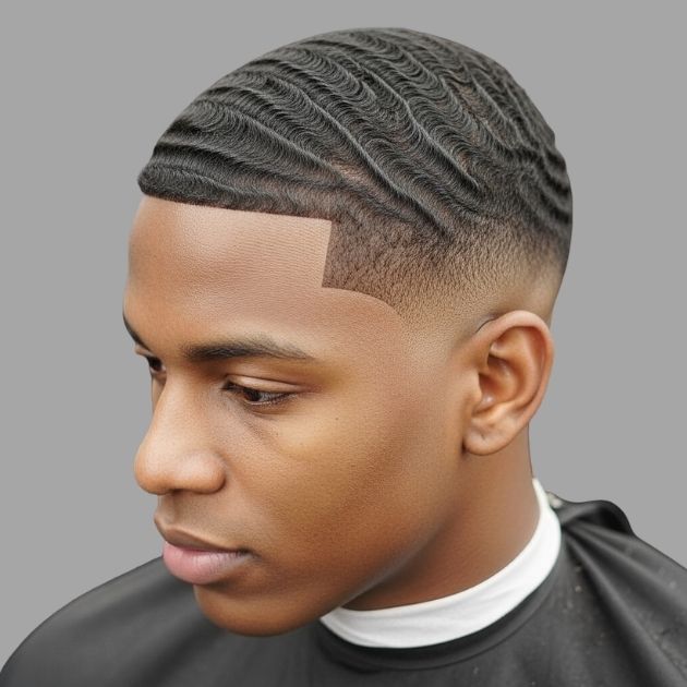 Low Taper Fade with 360 Waves