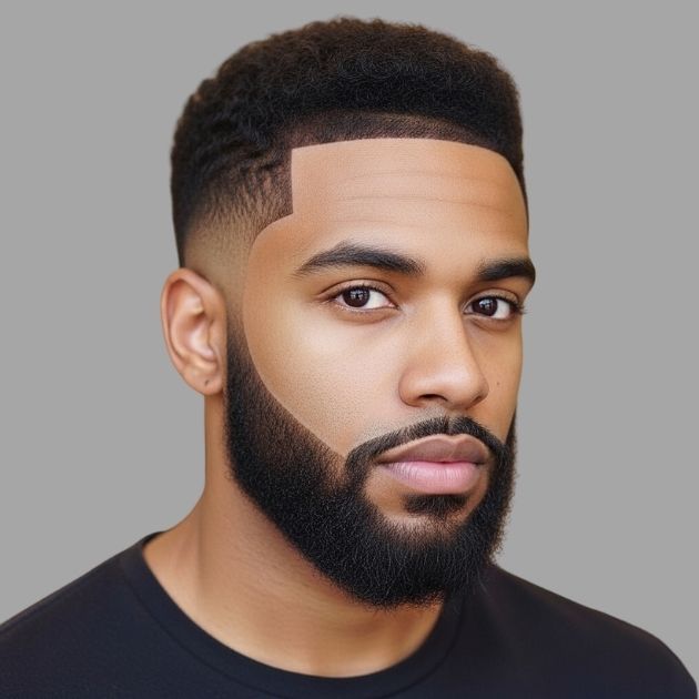 Low Taper Fade with Beard
