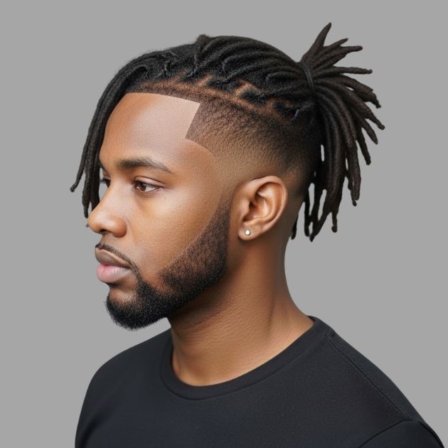 Low Taper Fade with Dreadlocks