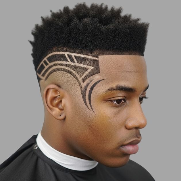Low Taper Fade with Hair Design