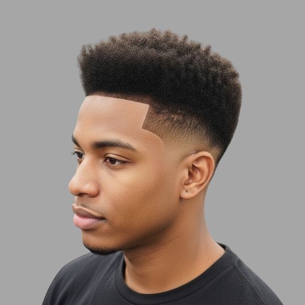 Low Taper Fade with Taper Afro