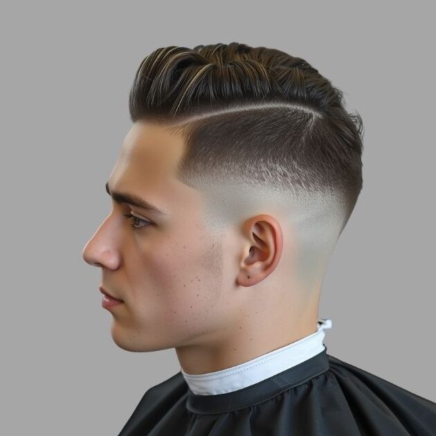 Low Taper with Lineup and Curls