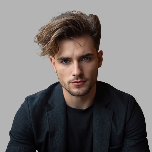 Messy French Crop Low Fade