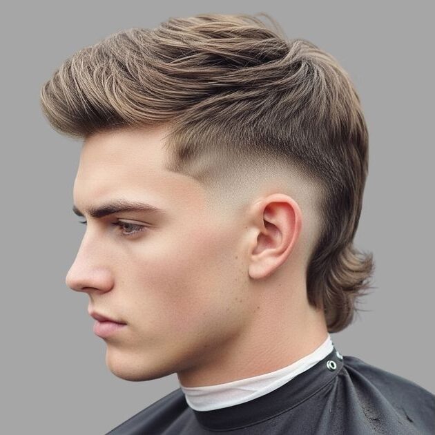 Modern Mullet Low Taper Fade Revival