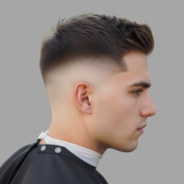 Shadow Fade Haircut Low Taper Fade Short Hair