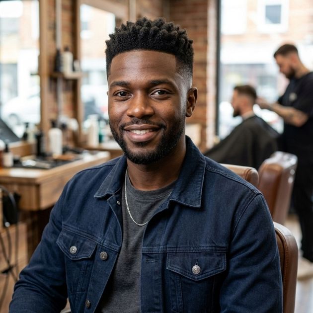 Afro Crew Cut