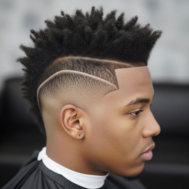 Burst Fade Mohawk
