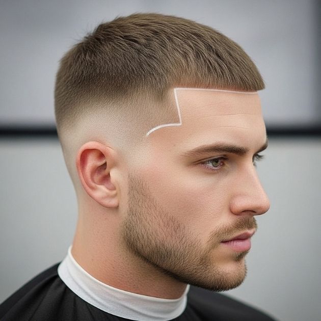 Buzz Cut With Low Taper