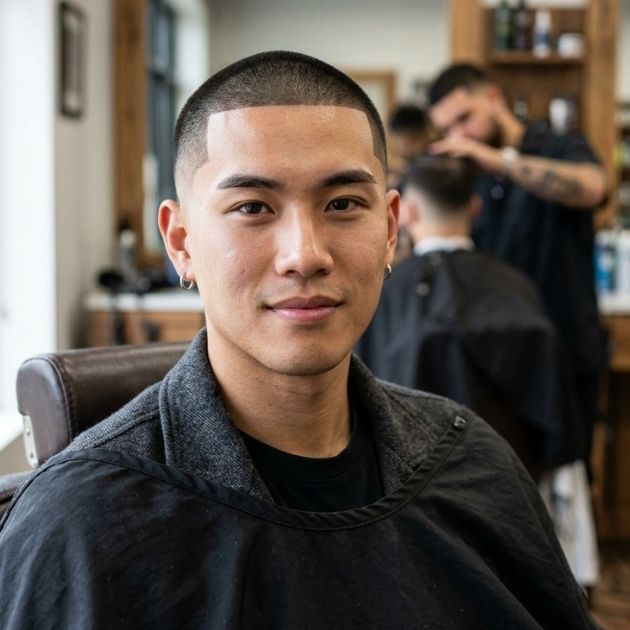 Buzz Cut with Line Up