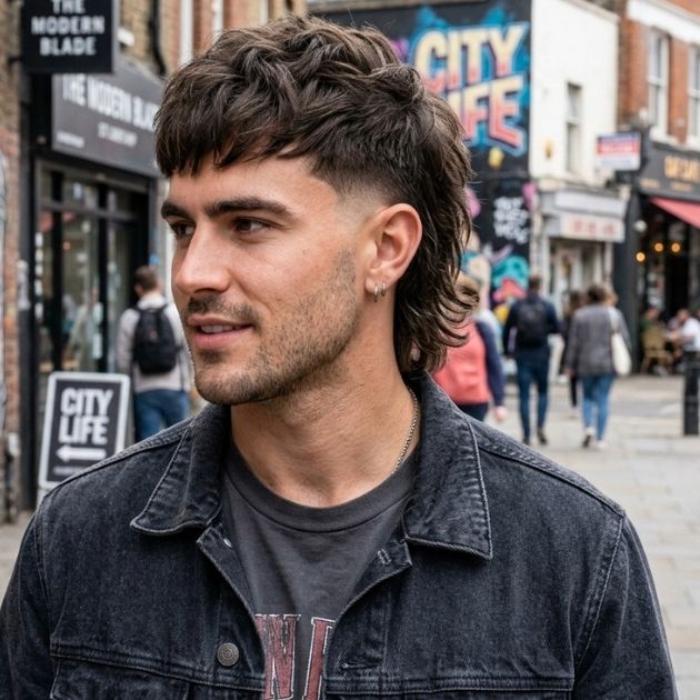 Choppy Mullet Taper Fade