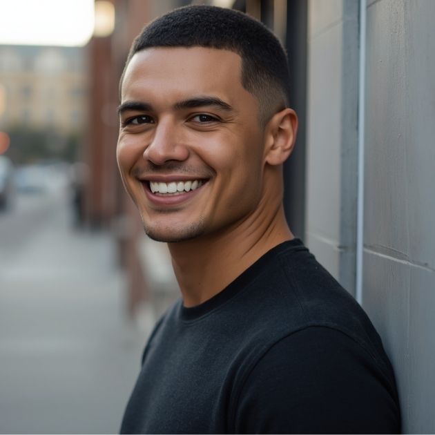 Crew Cut with Tapered Sides