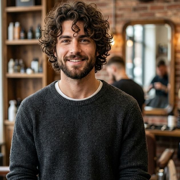 Curly Shaggy Hairstyle