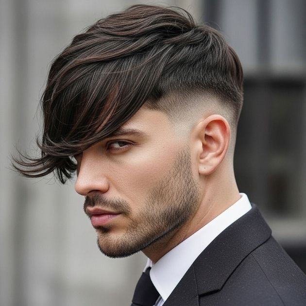 Curtain Bangs with an Undercut
