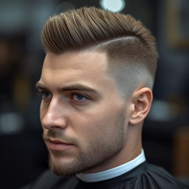 Daring Mohawk Undercut Fade