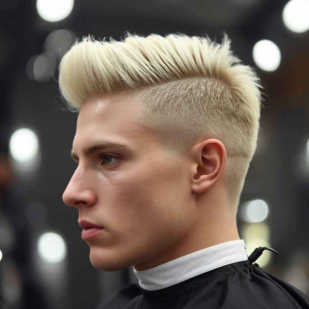 Edgy Blonde Quiff