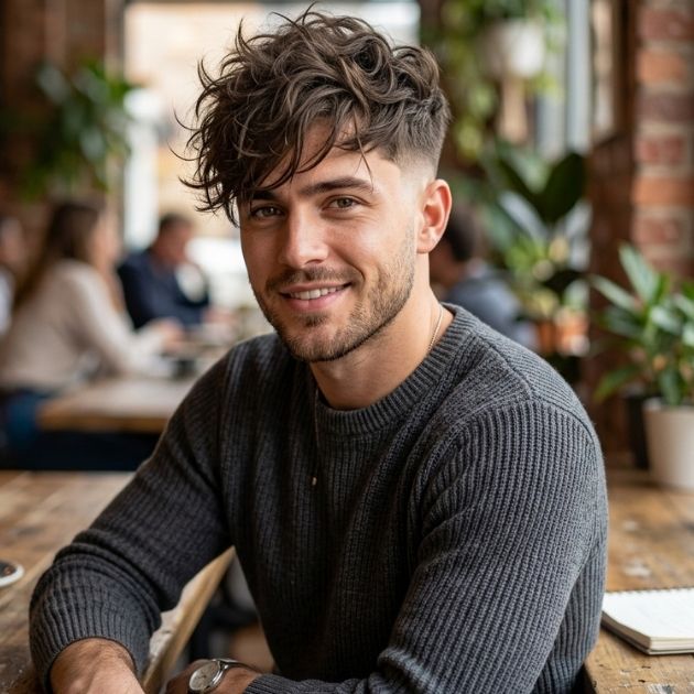 Fully Shaggy Style with Low Fade
