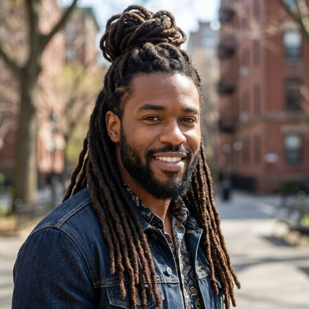 Half-Up Half-Down Locs