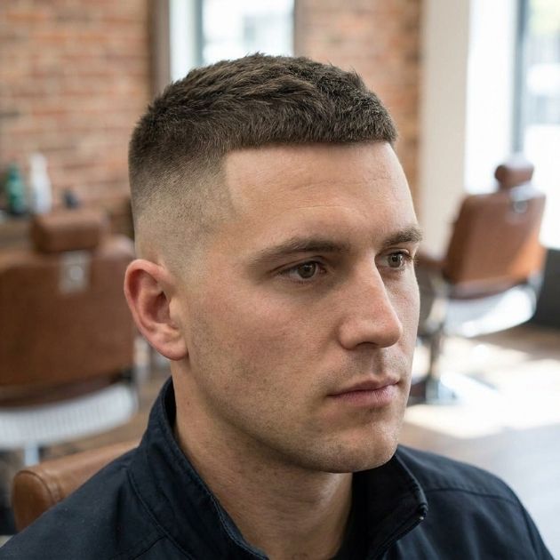 High Fade Crew Cut