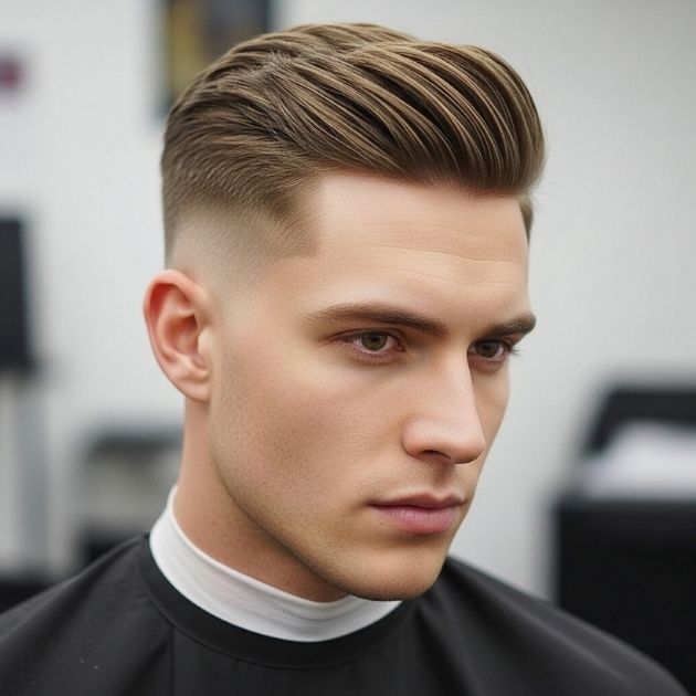 High Fade Side Part