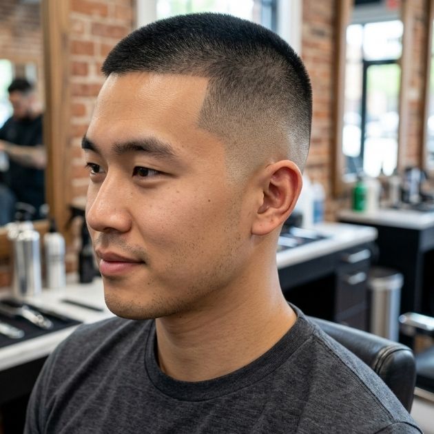 High and Tight Buzz Cut Fade