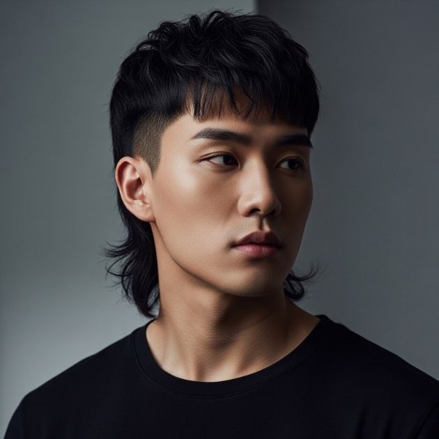 Korean Two-Block Mullet