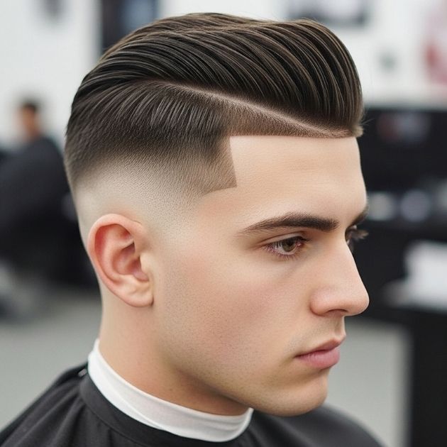 Low Fade Side Part