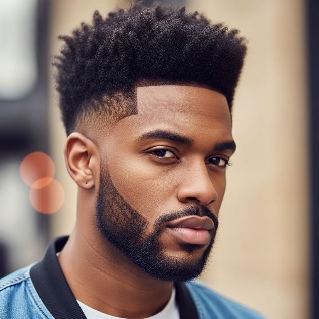 Low Taper Fade + Afro