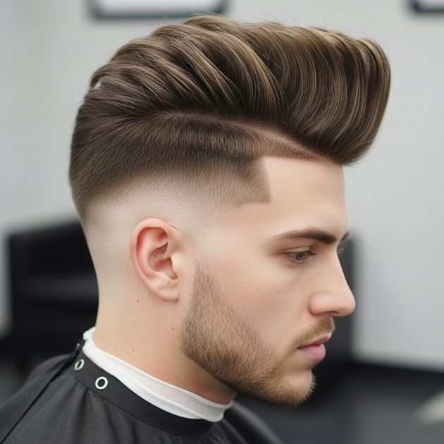 Low Taper Fade + Blowout
