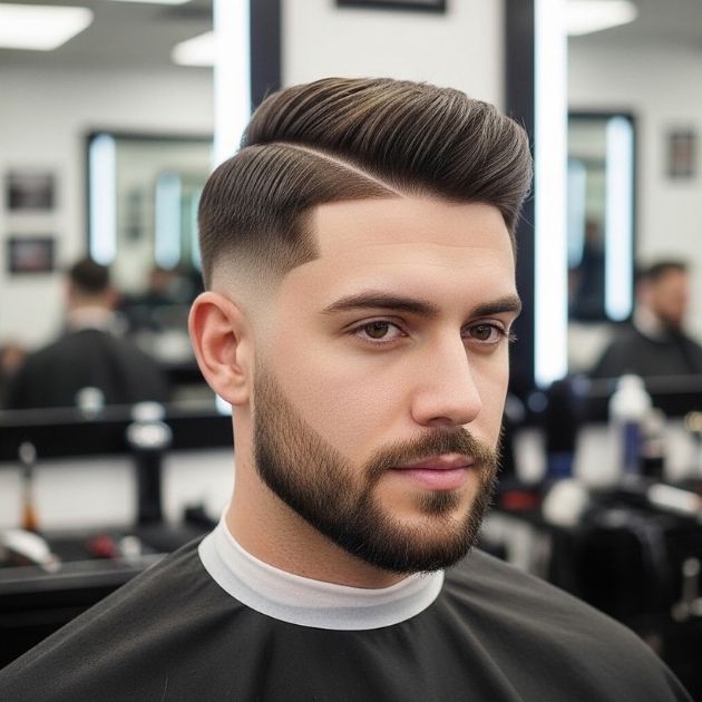Low Taper Fade + Comb Over