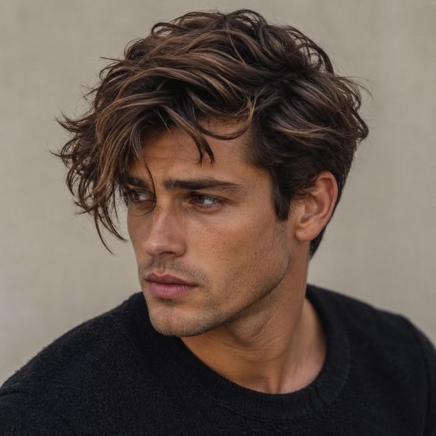 Messy Side-Swept Style