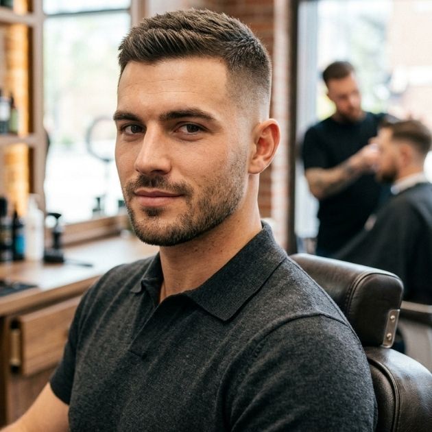 Mid Fade Crew Cut