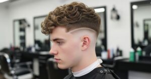 Permed Fade Haircuts for Men