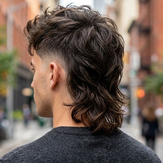 Sexy, Modern Mullet From The Back