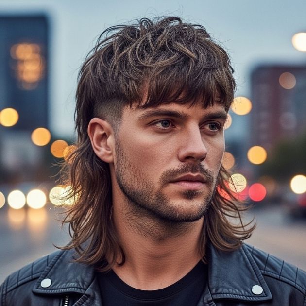 Shaggy Two Block Mullet