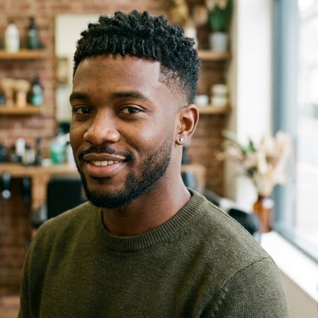 Short Afro Caesar Cut
