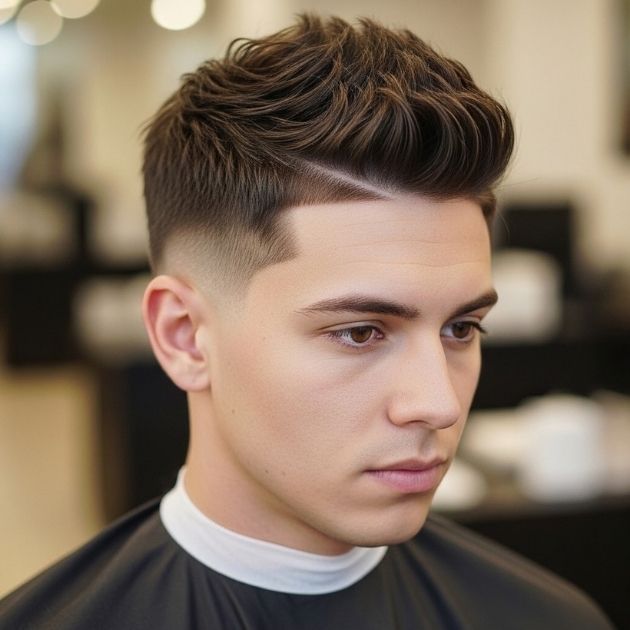 Short Textured Center Part