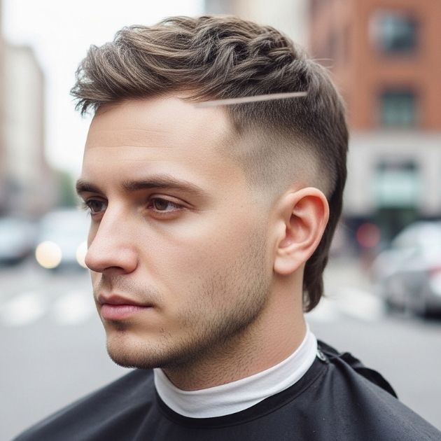 Short Two Block Mullet