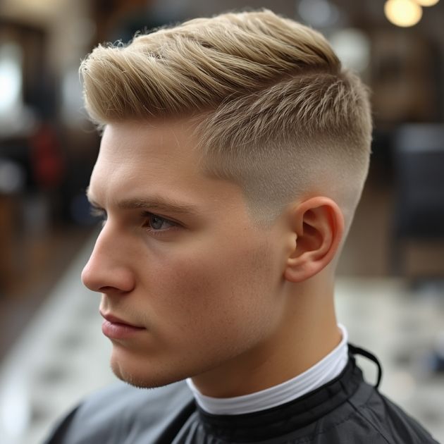Stylized Crew Cut with Light Texture